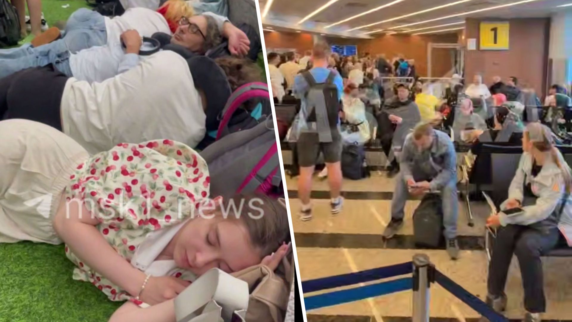 "Kolosalny chaos". Rosjanie śpią gdzie popadnie