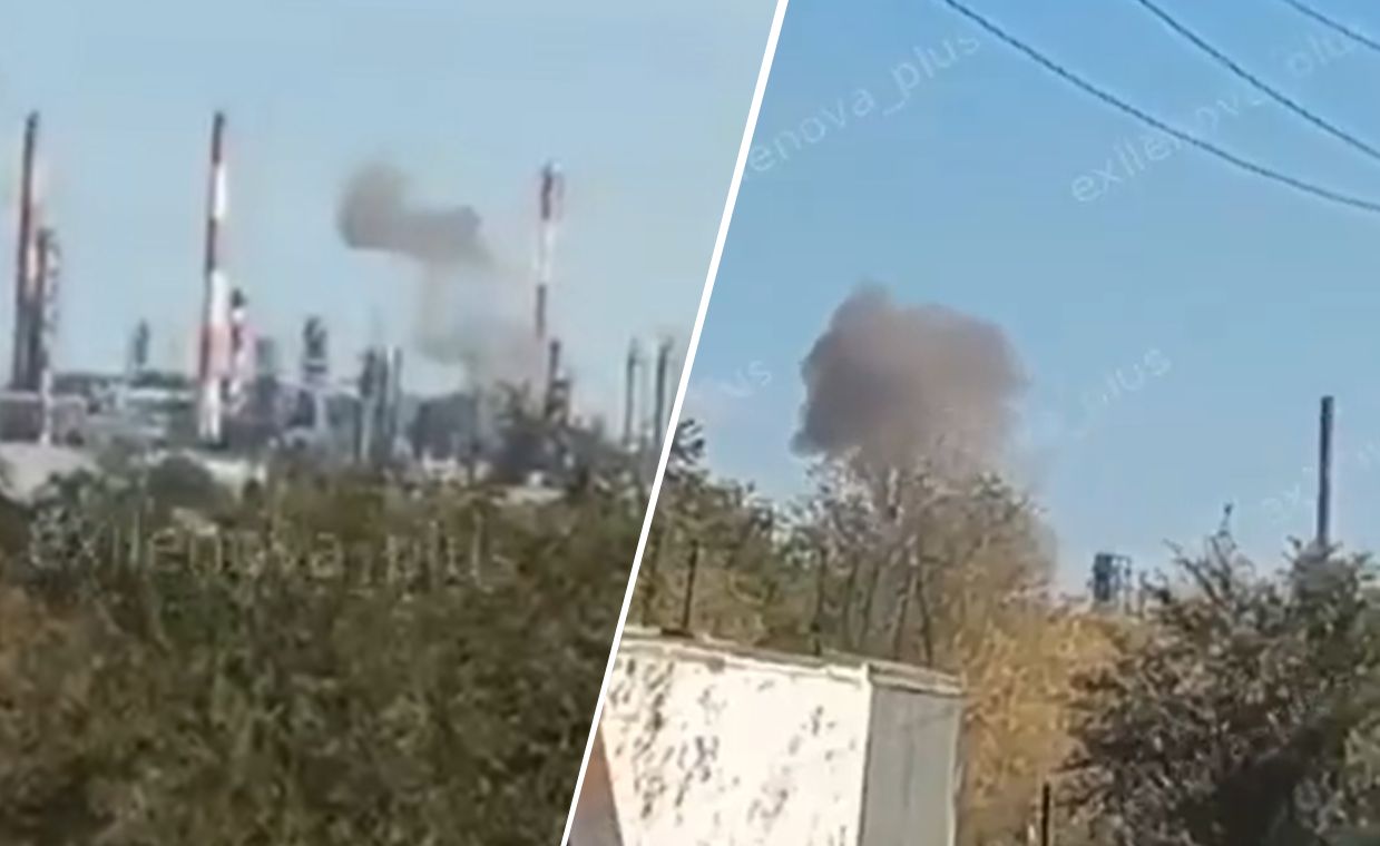 Drony uderzyły w Rosji. Dym nad rafinerią