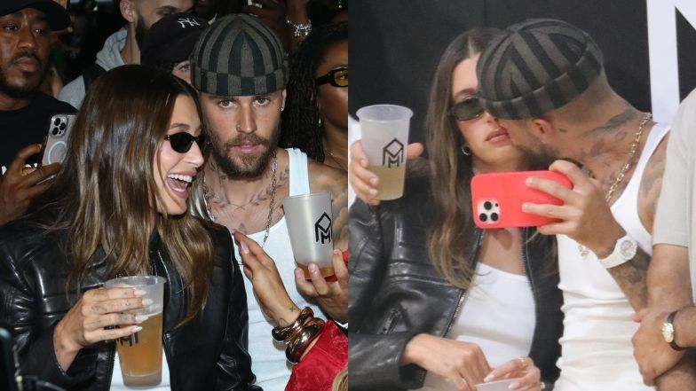 Justin Bieber całuje ZNUDZONĄ Hailey na meczu koszykówki. Kryzys zażegnany?