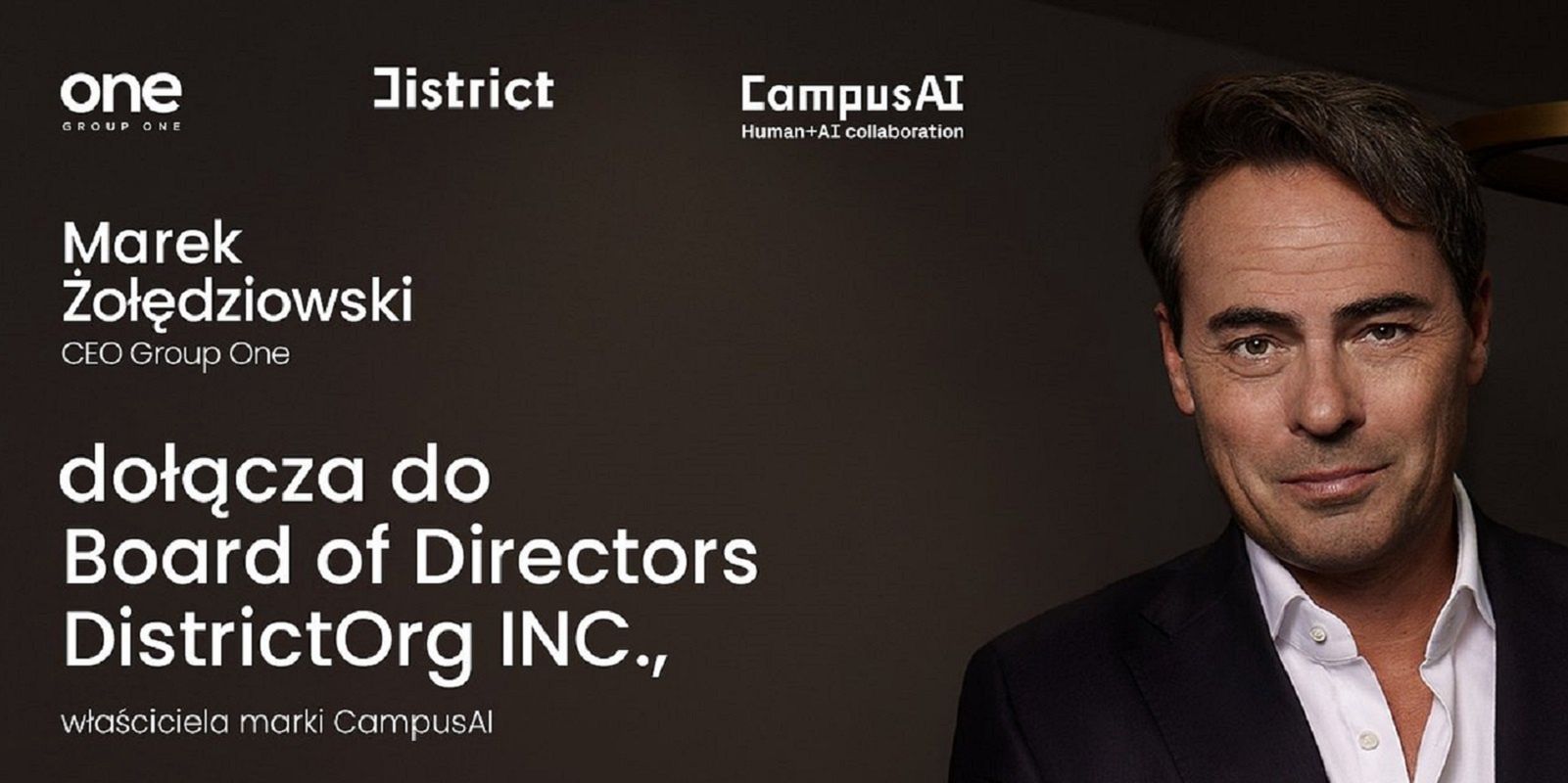 Marek Żołędziowski w zarządzie spółki rozwijającej CampusAI