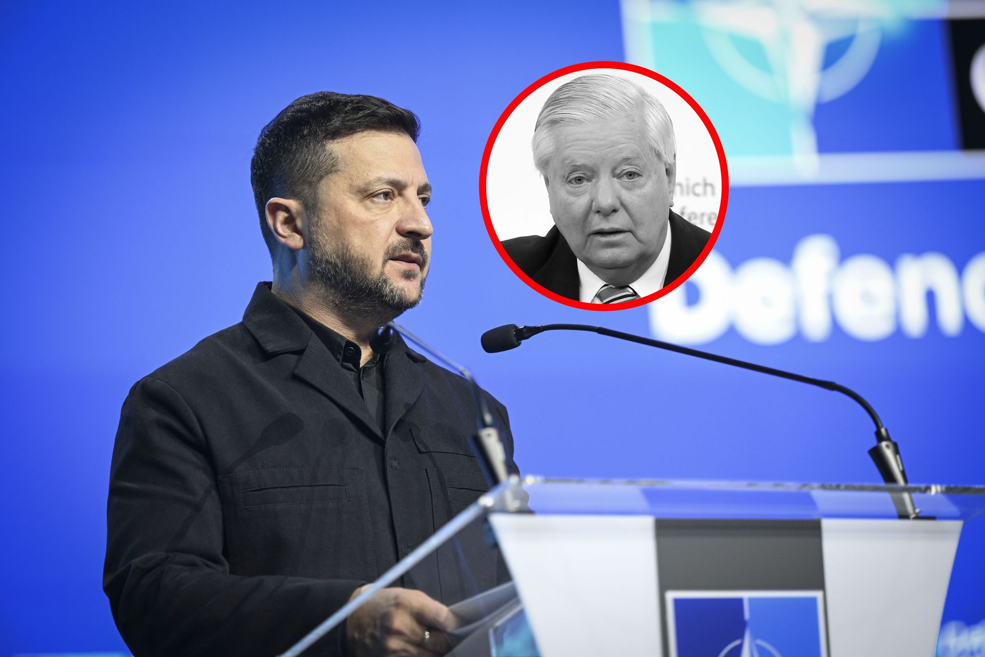 Zełenski po śmierci senatora Grahama. "Zdecydowany przywódca"
