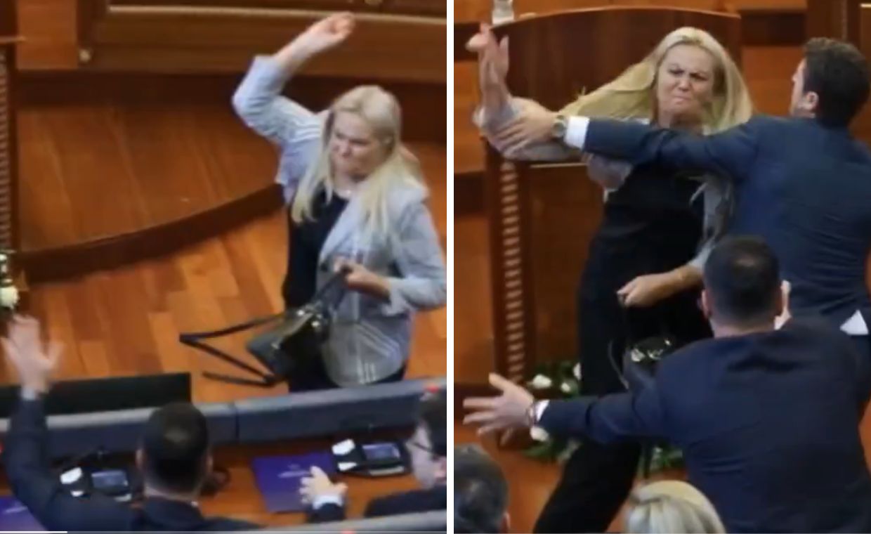 "Wstydź się!" Posłanka obrzuciła jajkami premiera Kosowa