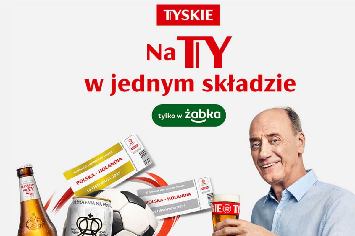 Dariusz Szpakowski i Krzysztof Hołowczyc razem reklamują piwo Tyskie w Żabce