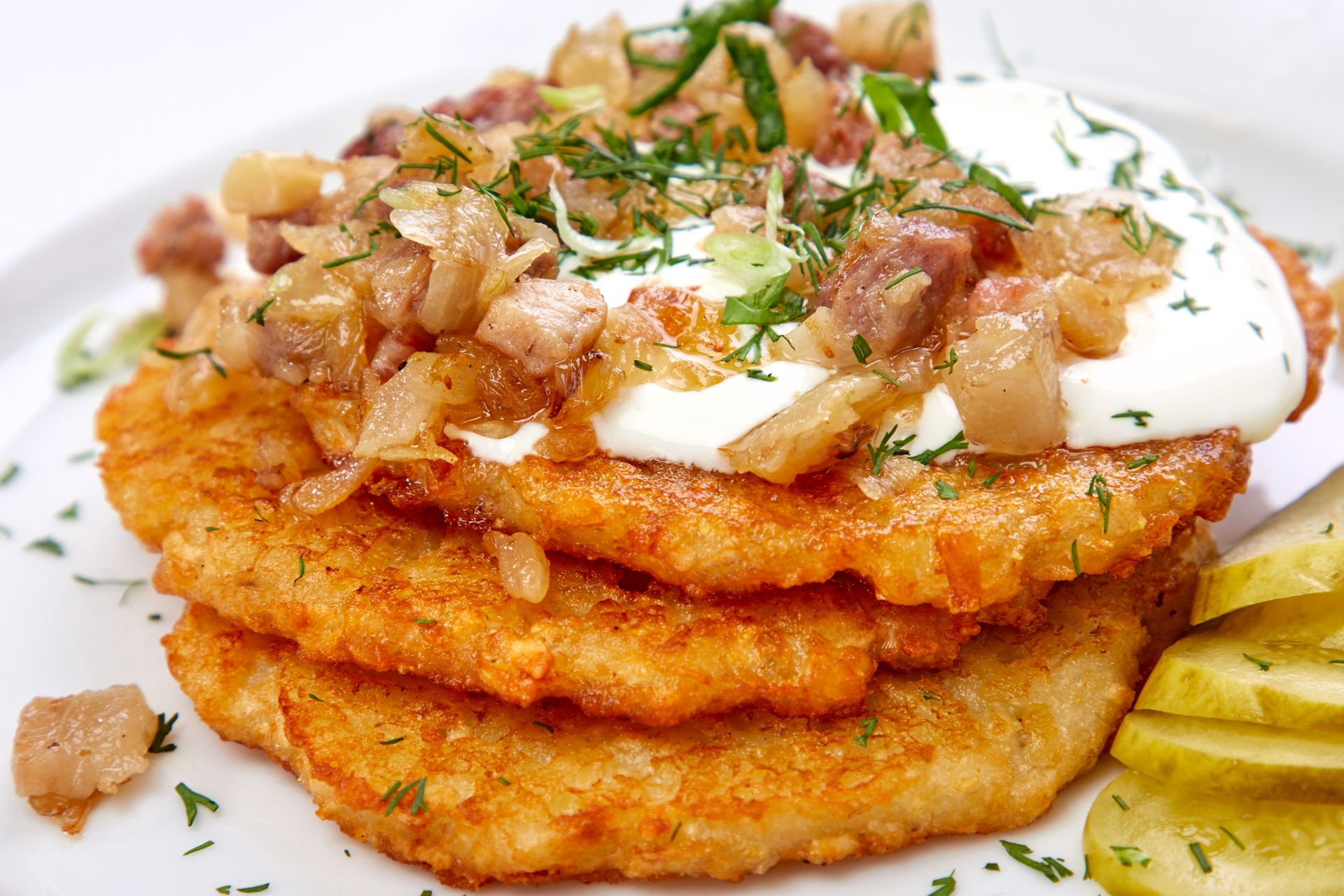 Placki ziemniaczane po góralsku to hit. Są tak sycące, iż nie trzeba do nich robić gulaszu