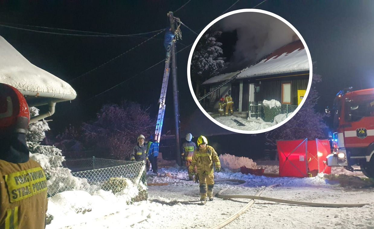 Dom stanął w płomieniach. Strażacy znaleźli ciało