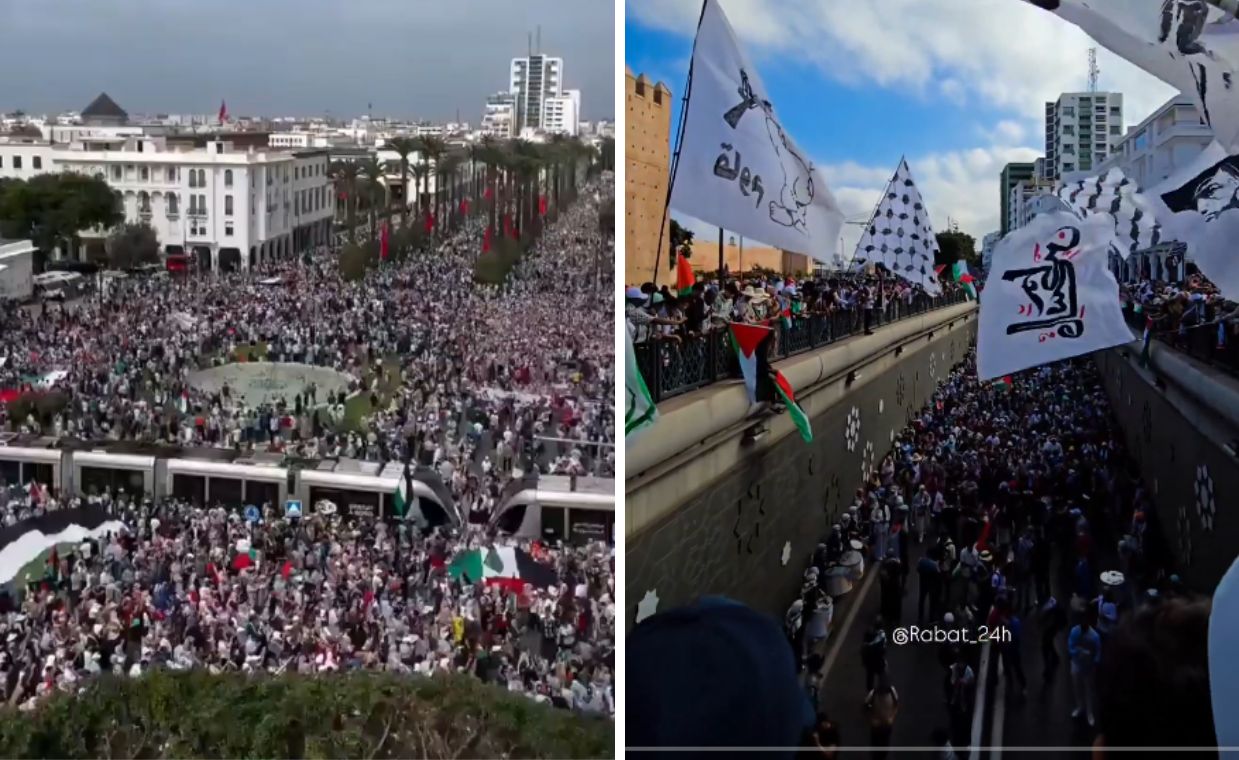 Maroko: ludzie wyszli na ulice. Wspierają Palestynę