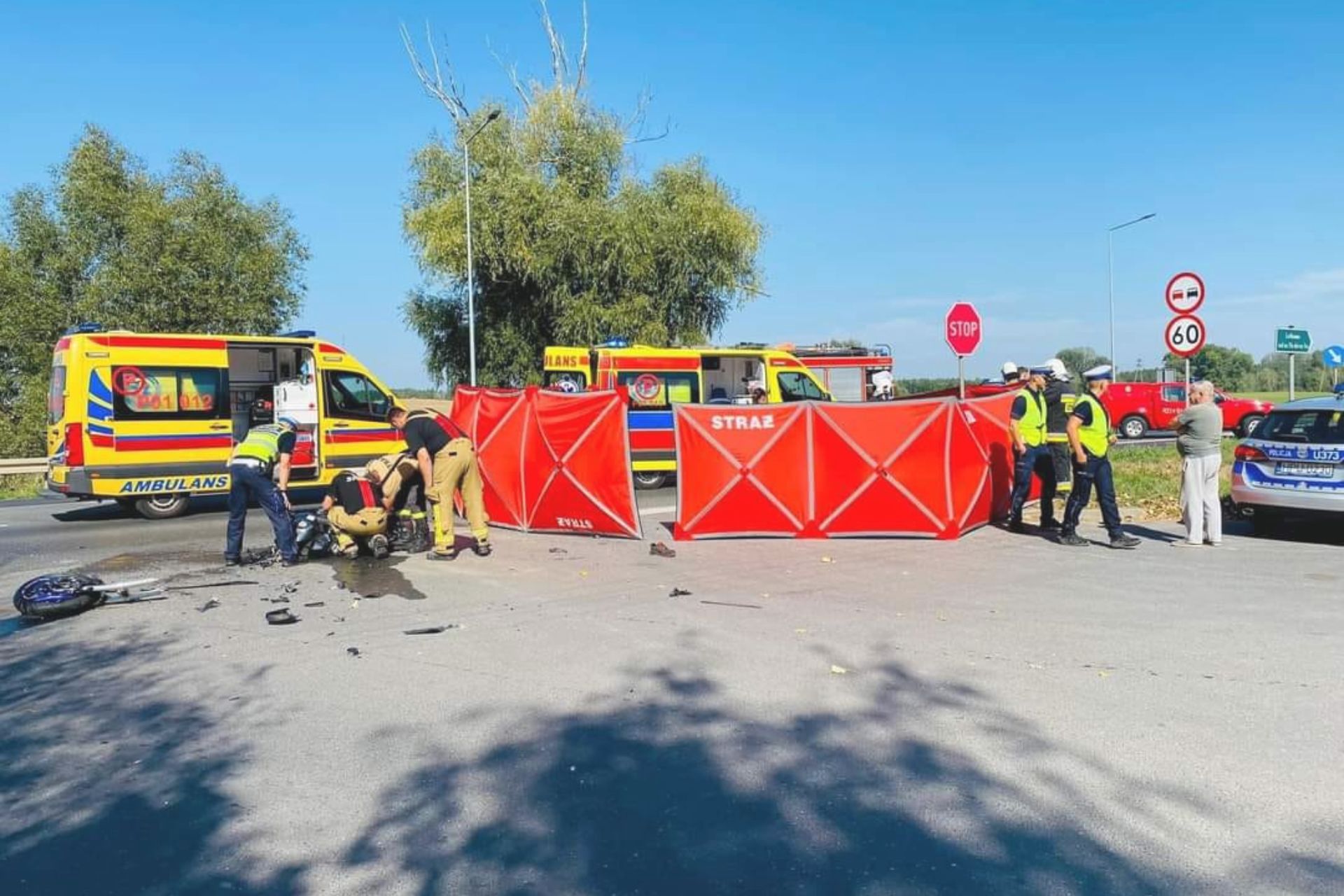 Śmiertelny wypadek w Wielkopolsce. Nie żyje 27-letni motocyklista