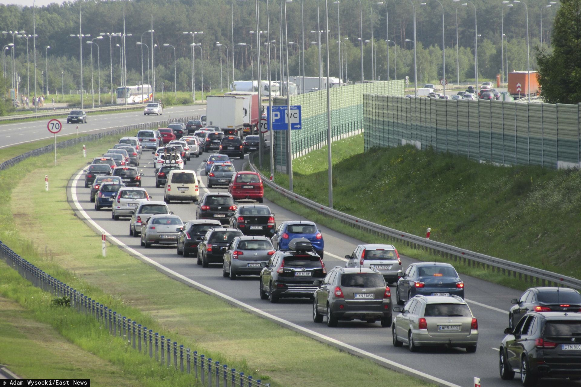 Zablokowana A1. Utrudnienia po wypadku z ciężarówką