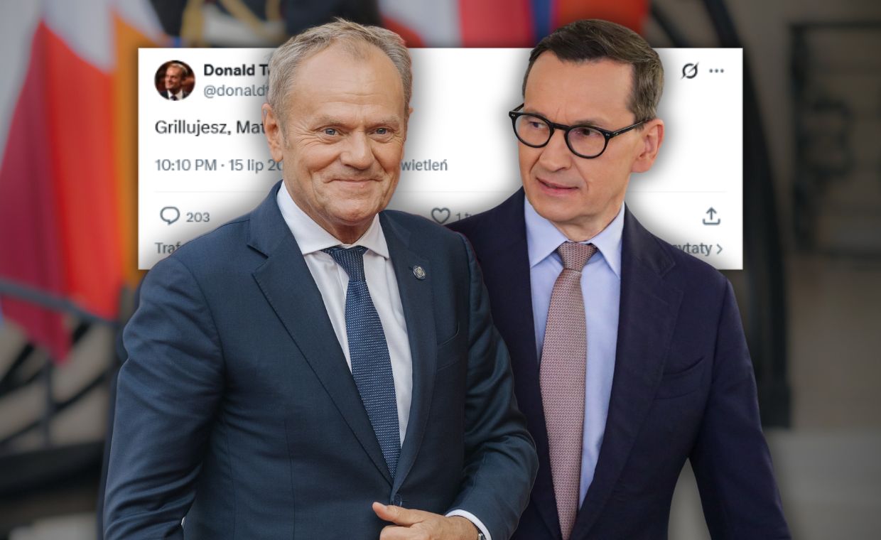 Tusk ironizuje o sytuacji w PiS. Uszczypliwy komentarz