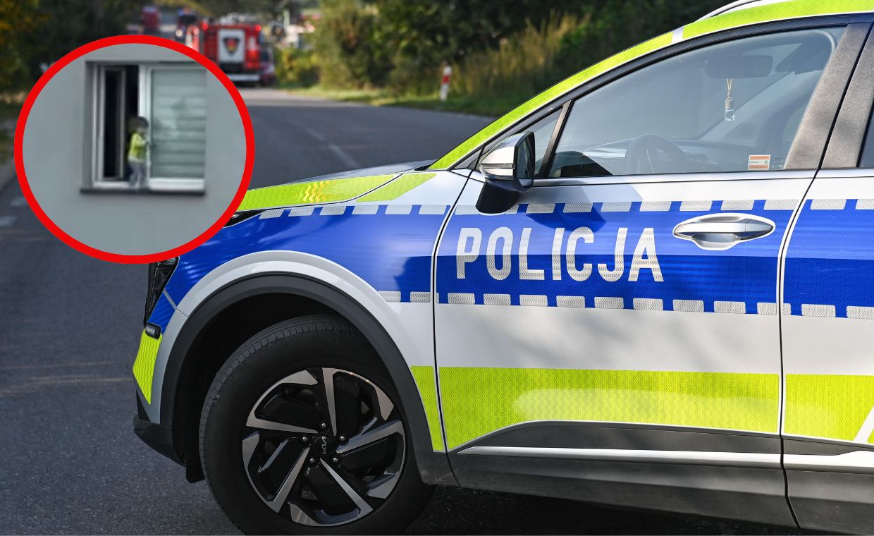 Groza na osiedlu. 1,5-roczny chłopiec chodził po zewnętrznym parapecie