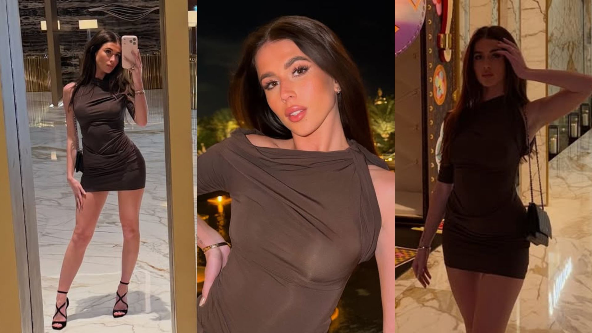 Roksana Węgiel szwenda się po Dubaju i pozuje w ZABÓJCZEJ MINI na tle ozdób Louis Vuitton. Poczuliście powiew luksusu? (ZDJĘCIA)