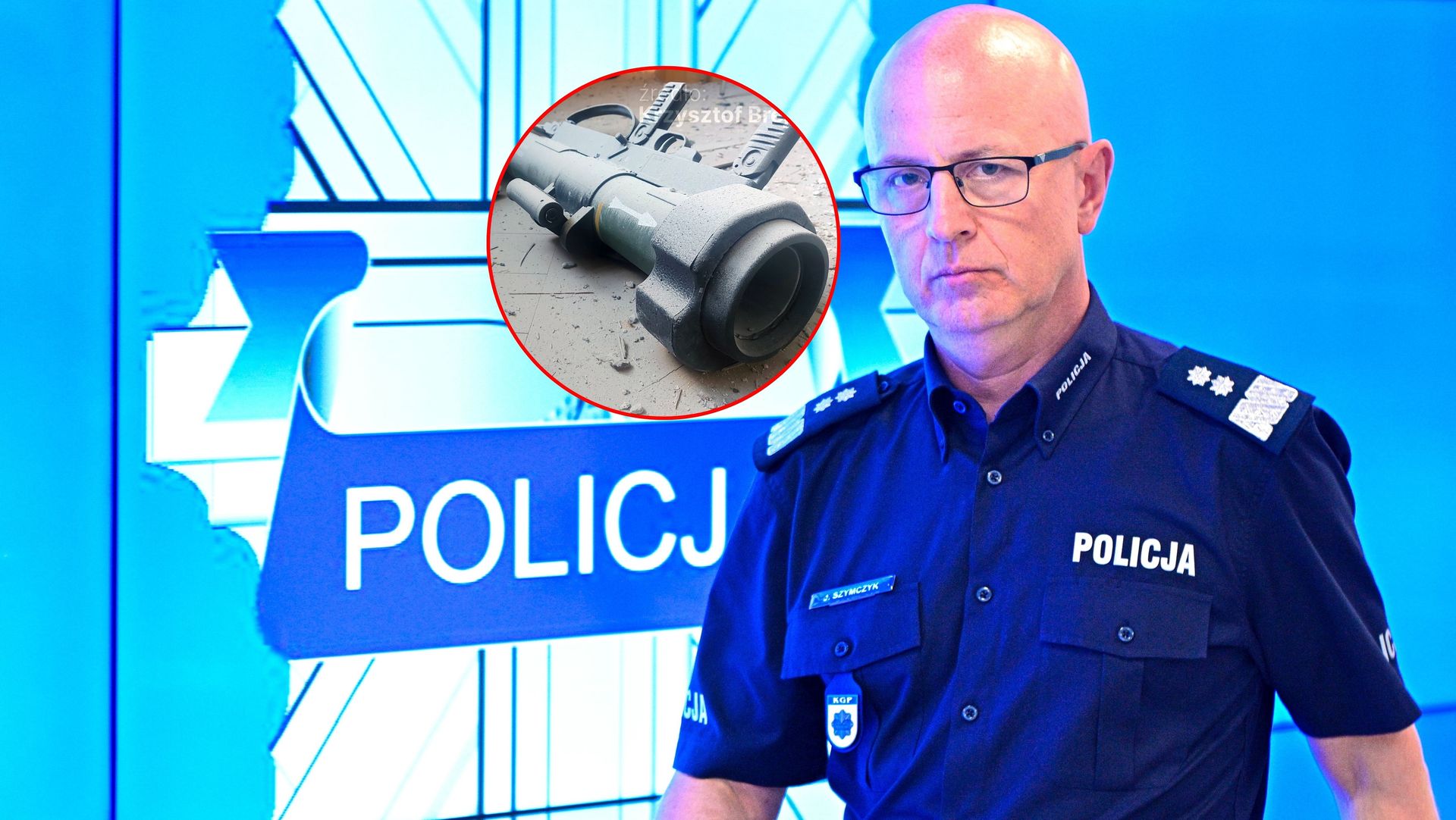 Przed wybuchem granatnika policja dostała tajemniczy mail