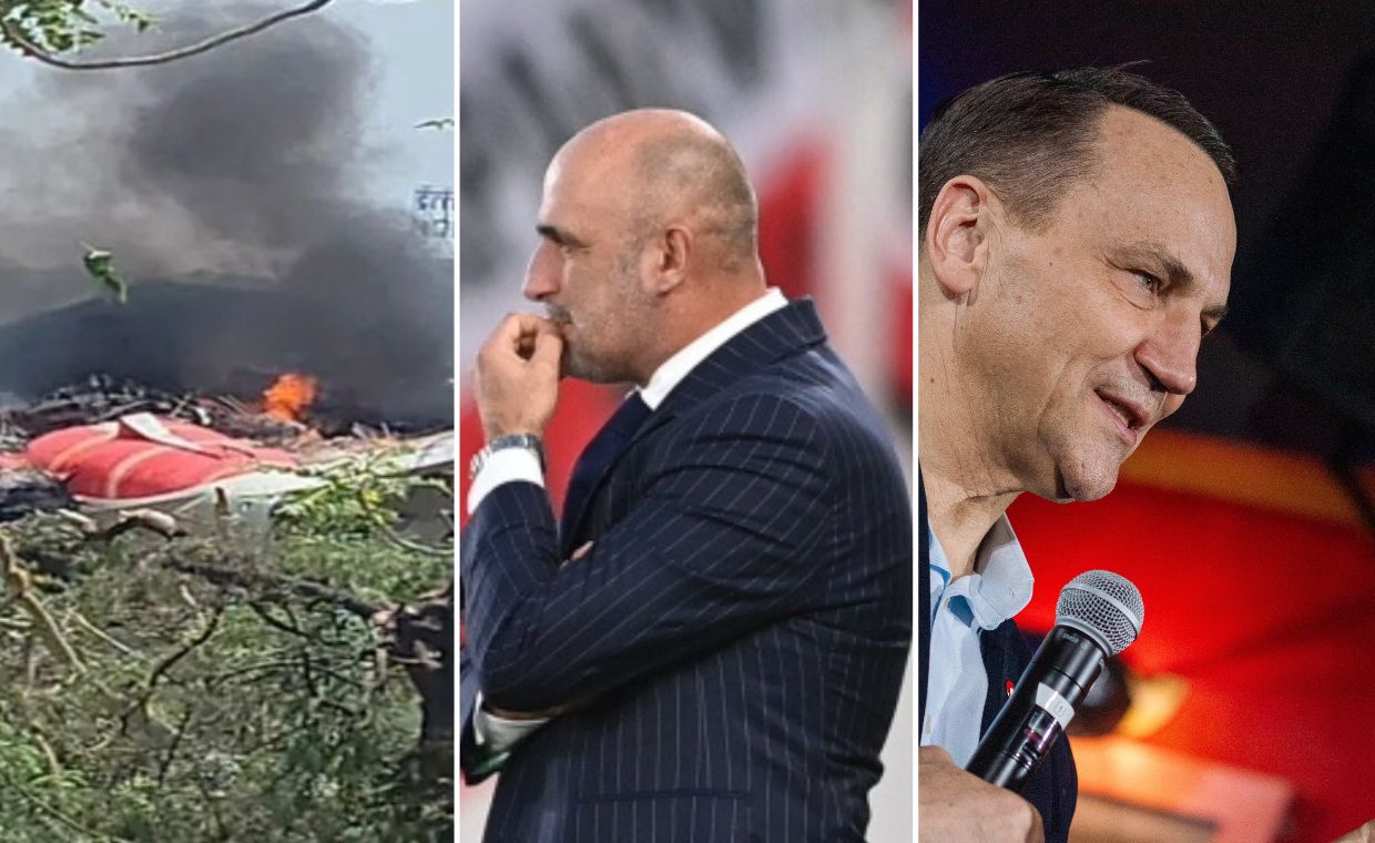 Katastrofa lotnicza w Indiach, rezygnacja Michała Probierza, tajne spotkanie Sikorskiego. Co wydarzyło się w czwartek?