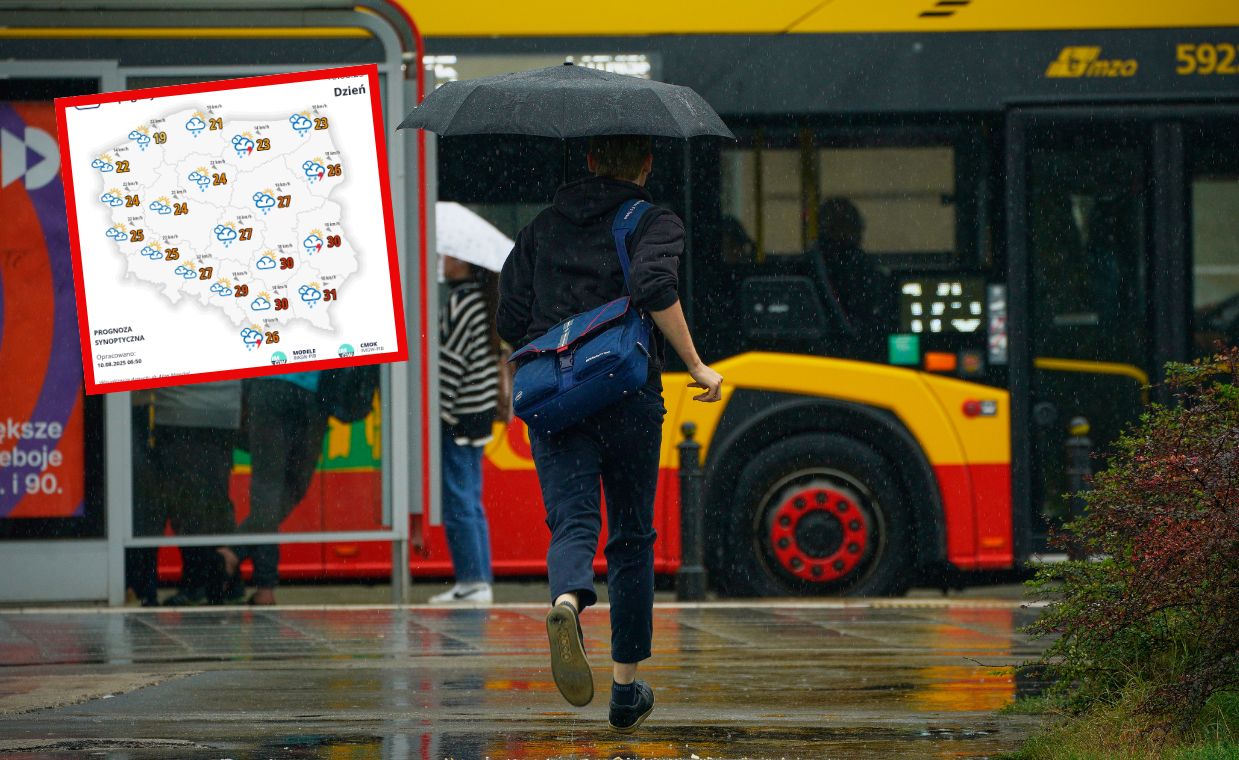 Pogorszenie pogody. Ulewne deszcze w wielu miejscach