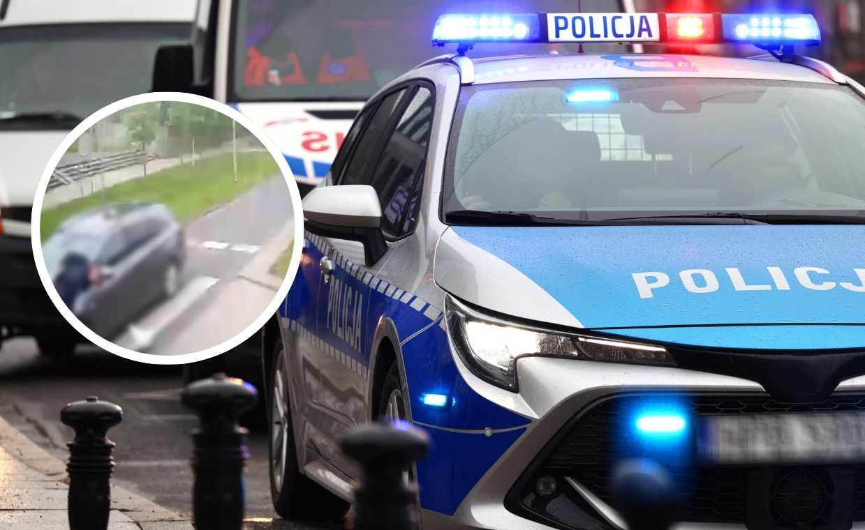 Dramatyczny wypadek na przejściu dla pieszych. Mężczyzna potrącony przez dwa pojazdy