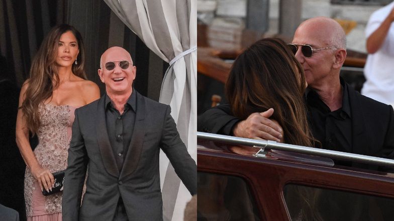 Bezos i Sanchez żegnają weselnych gości, MIGDALĄC SIĘ w gondoli. Lauren znów odsłoniła dekolt...
