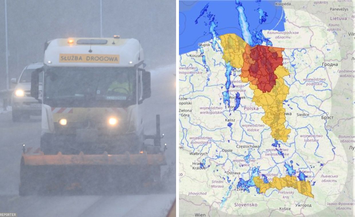 Polska przecięta na pół. Wyjaśniamy fenomen "śnieżnej rury"