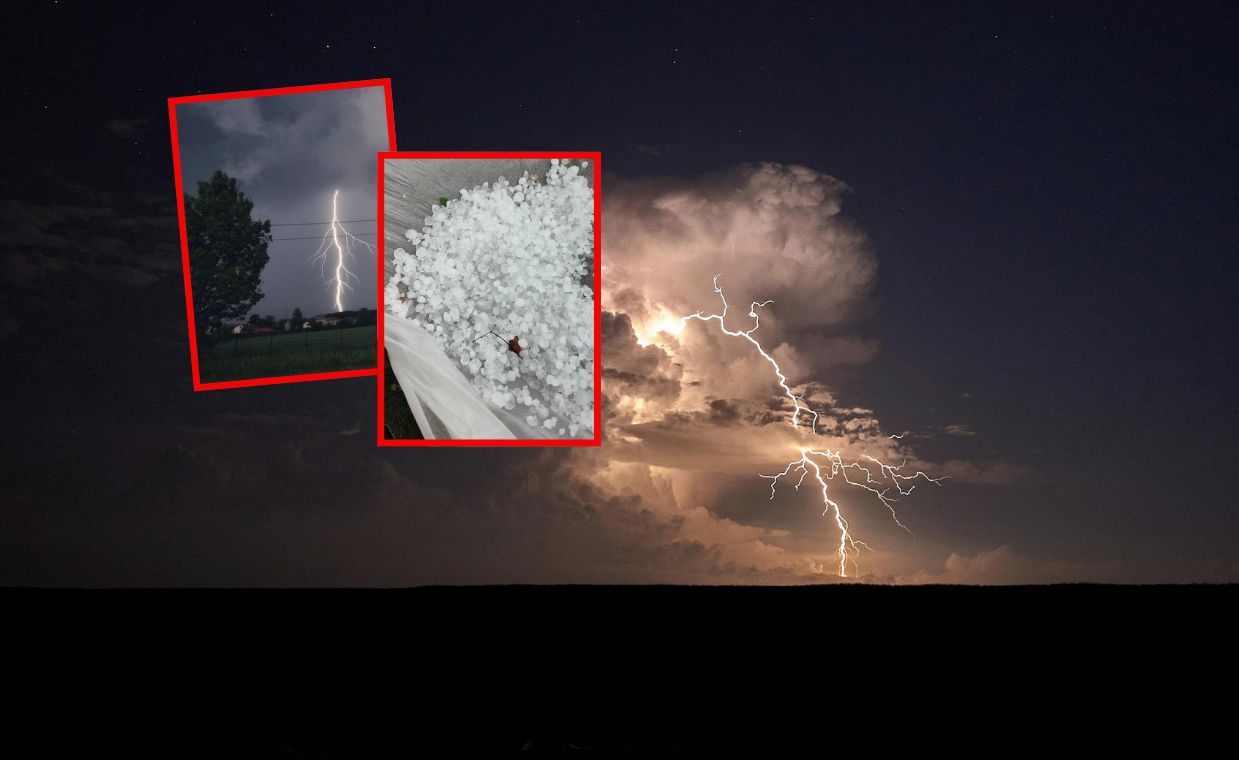 Burze nad Polską. Na Podkarpaciu spadł grad