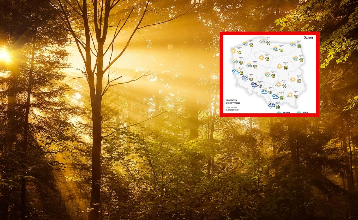 Słońce na północy, deszcz na południu. Prognoza na czwartek