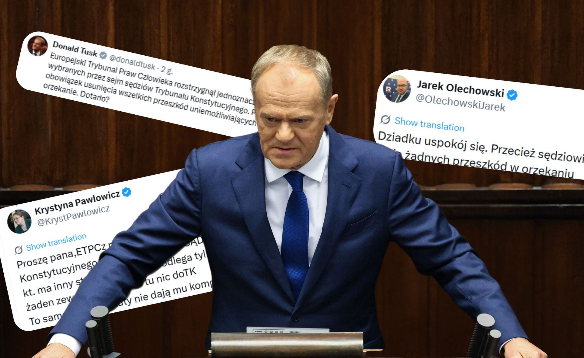 "Dziadku, uspokój się". Fala komentarzy ws. wpisu Tuska
