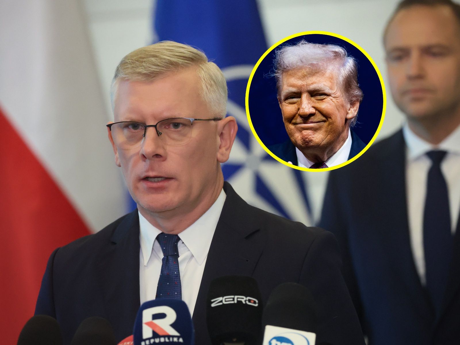 Szef BBN o wpisie Trumpa. "Zapowiedź jakichś działań"