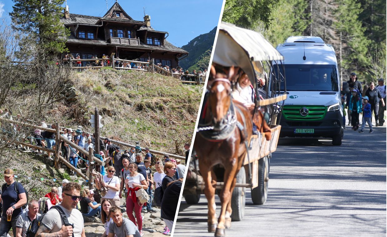 Turyści szturmują Morskie Oko. Tłumy i korki