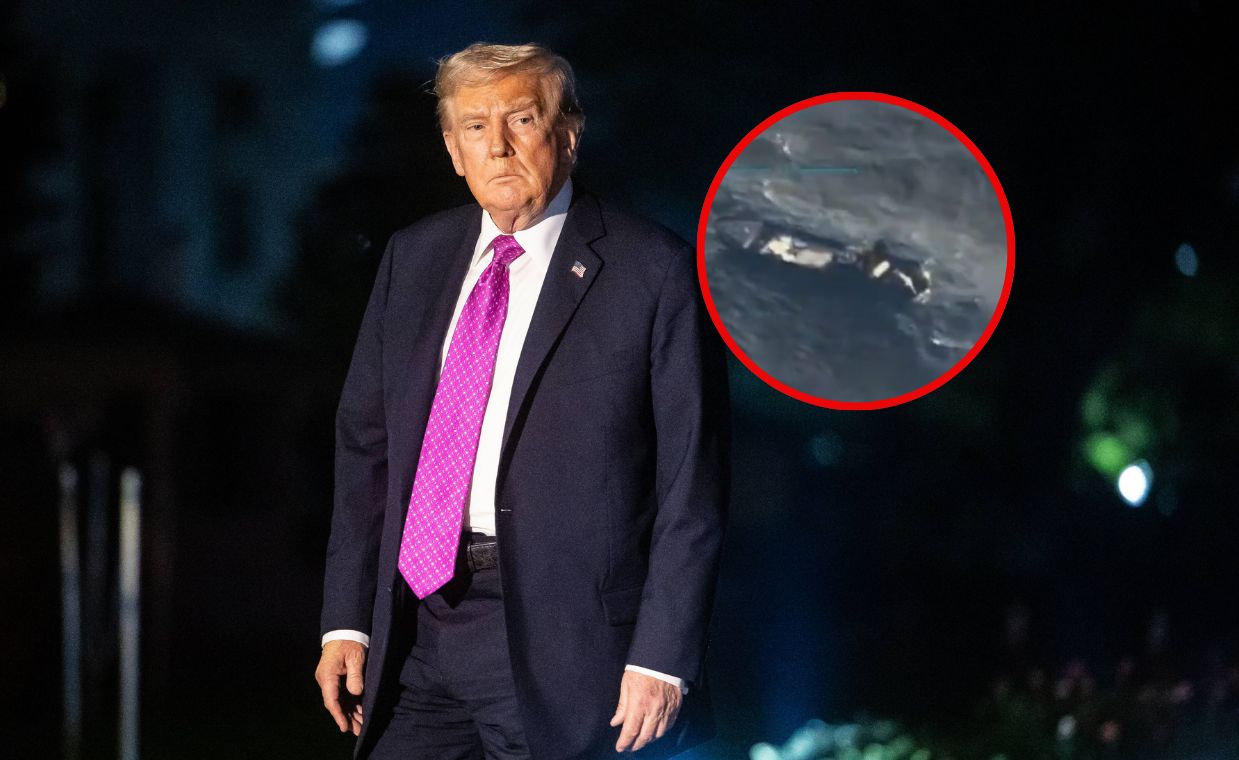 Trump o kolejnym ataku na łódź kartelu narkotykowego. Wideo z akcji