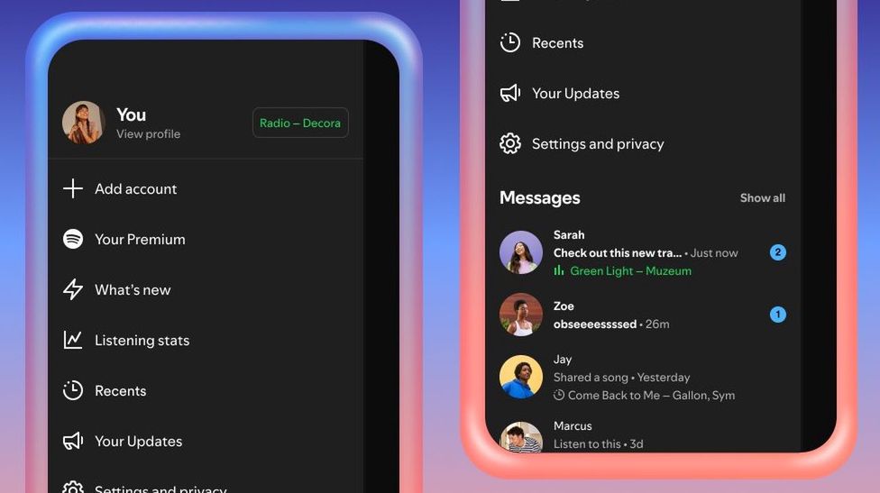 Podsłuchasz swoich znajomych. Spotify coraz bardziej przypomina Messenger
