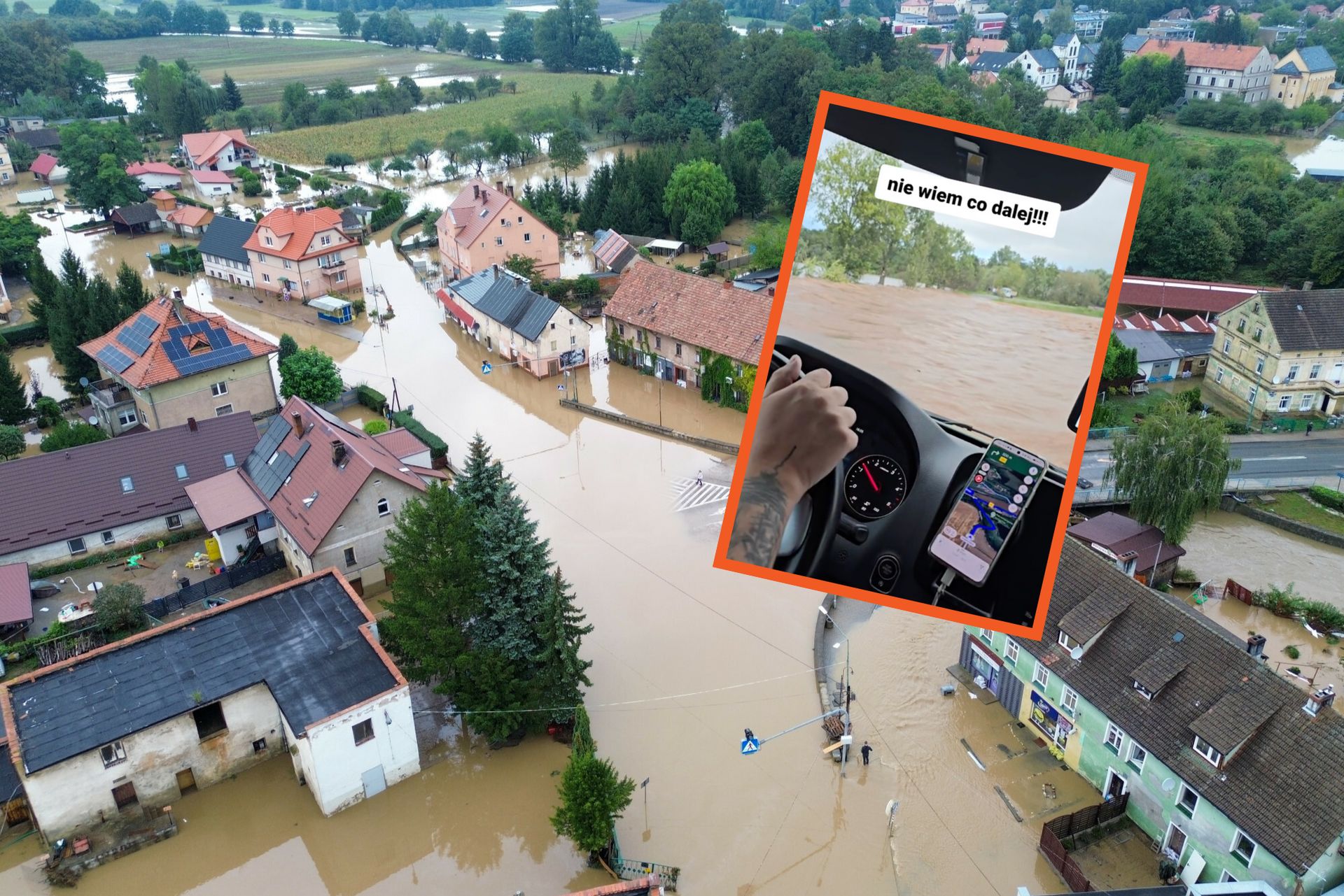 Wjechał busem w środek powodzi. "Został porwany przez nurt"