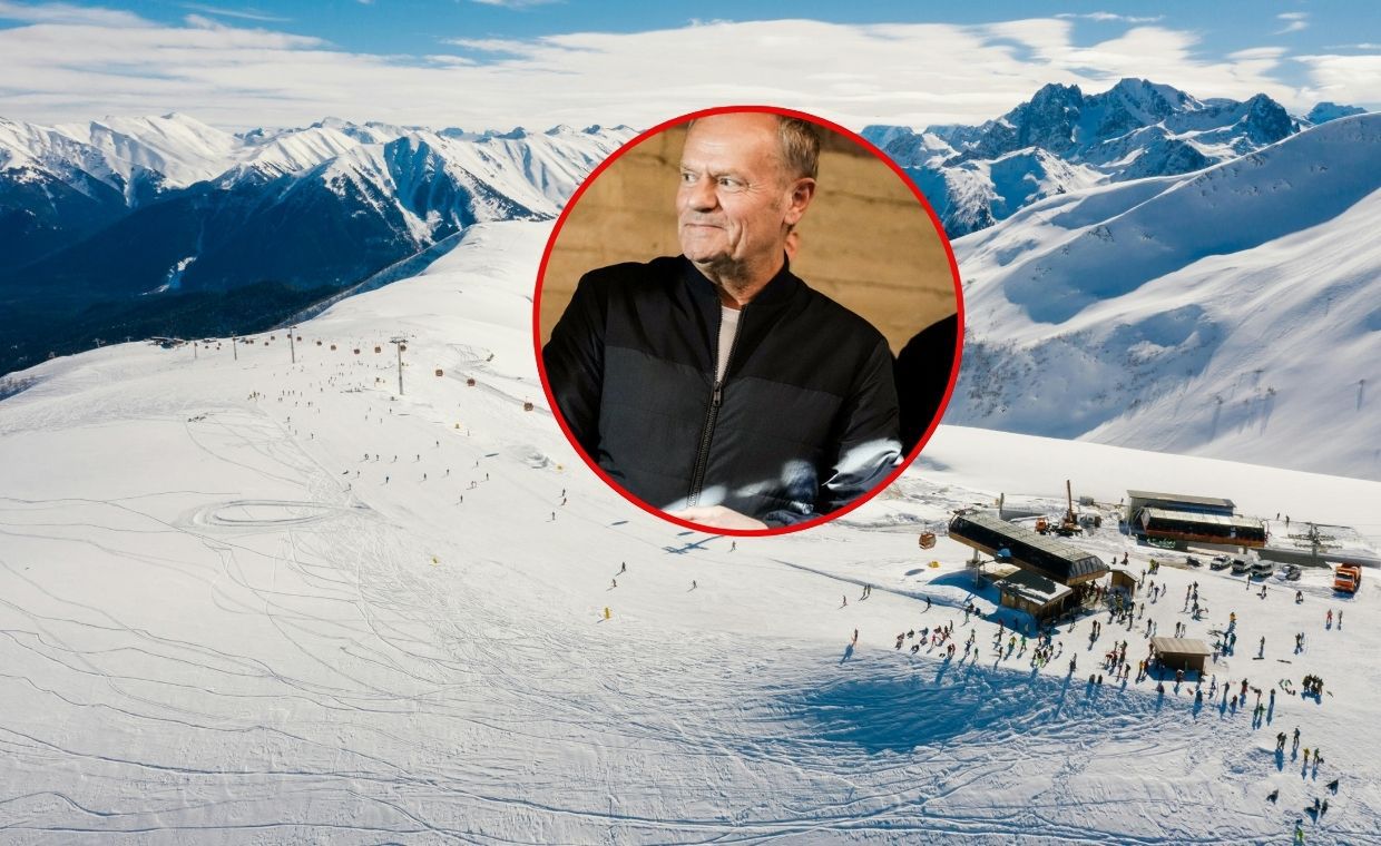 Papa przyłapany na nartach. Spędza ferie w Dolomitach