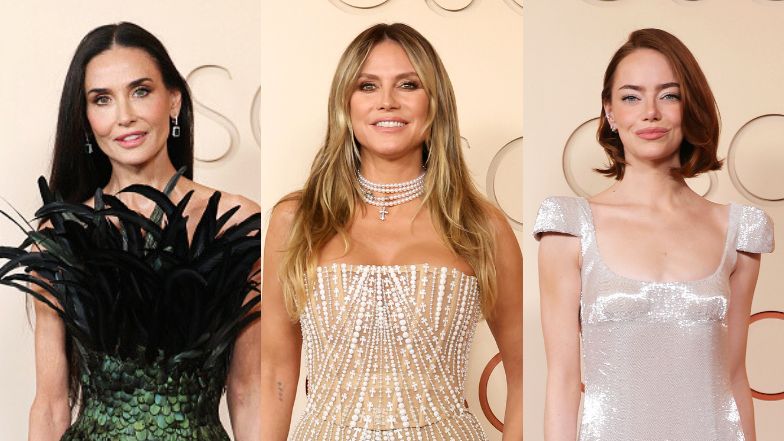 Oscary 2026. Gwiazdy zachwycają na czerwonym dywanie: Demi Moore, Heidi Klum, Emma Stone i inni (ZDJĘCIA)