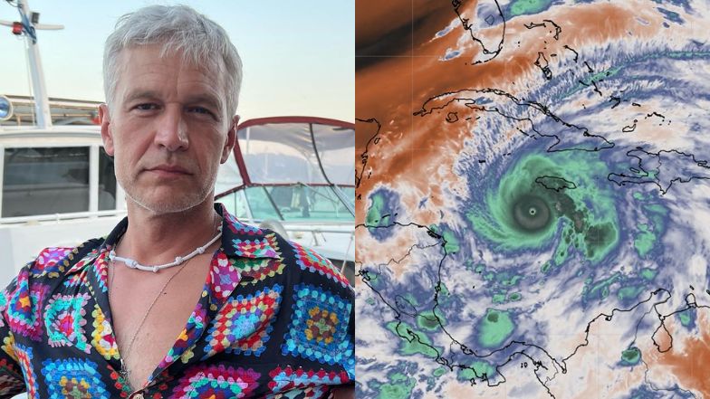 Michał Żebrowski o sytuacji na Jamajce tuż przed uderzeniem HURAGANU: "Oszczędzamy baterie i siedzimy w jednym pokoju"