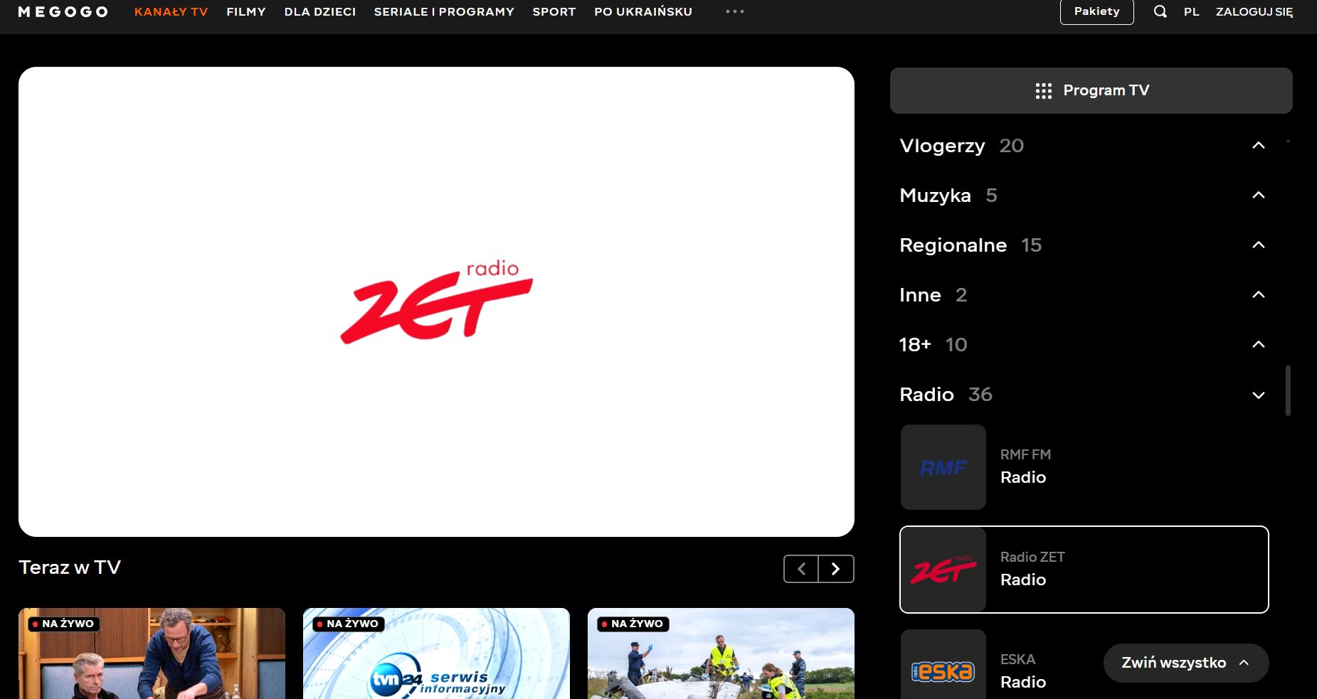 Serwis streamingowy Megogo poszerzył ofertę muzyczną. 15 stacji tematycznych