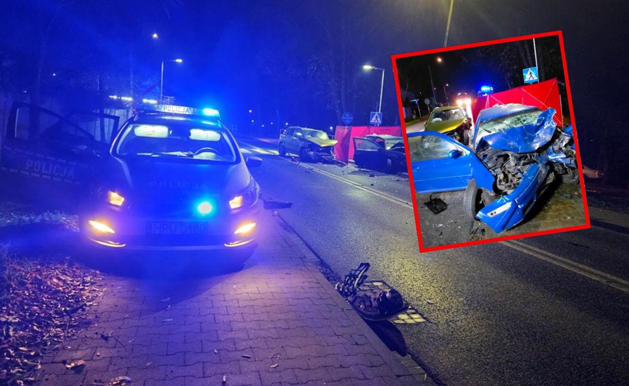 Rodzinna tragedia na drodze. Mąż zginął na miejscu