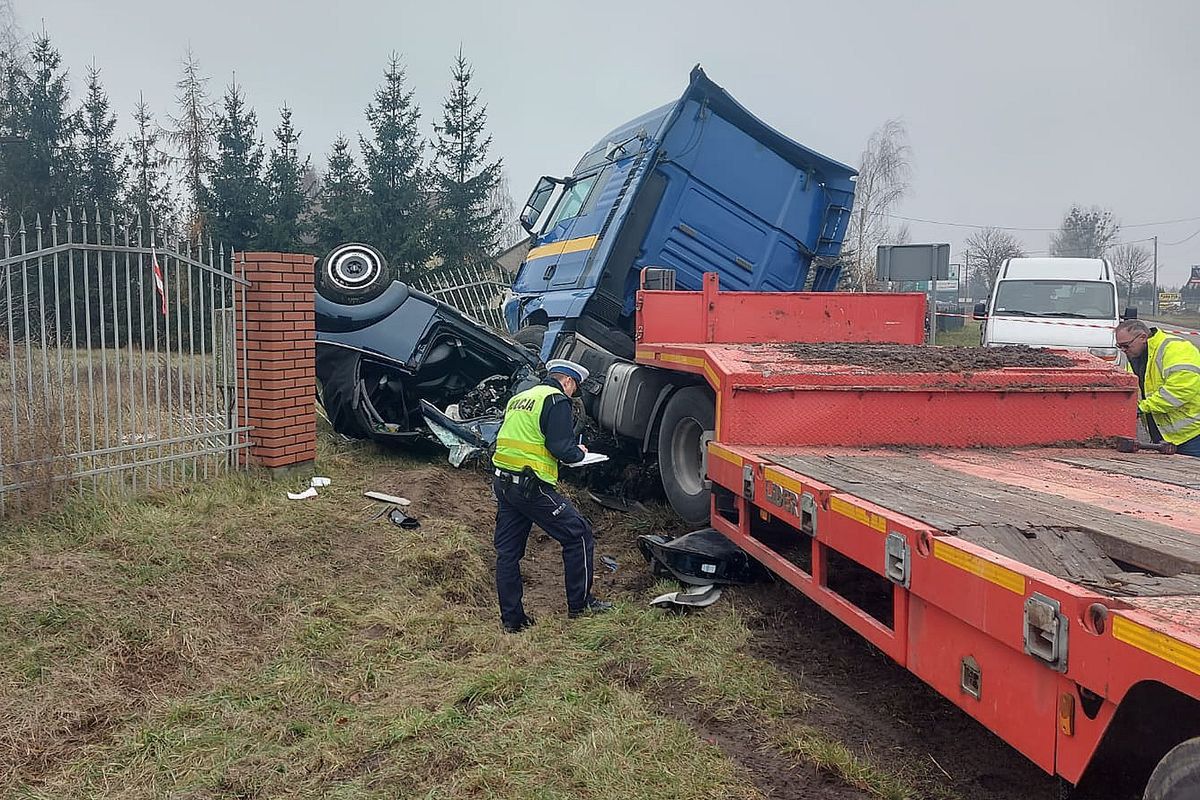 Tragiczny wypadek w Borku. 37-latek zginął na miejscu