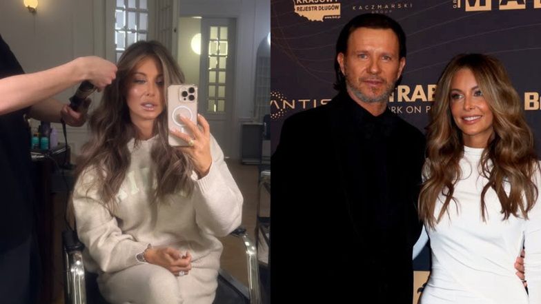 Szykowni Małgorzata Rozenek i Radosław Majdan posyłają uśmiechy na gali Wektorów. Piękna z nich para? (ZDJĘCIA)
