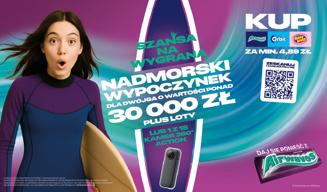 Marka Airwaves promowana kampanią i loterią