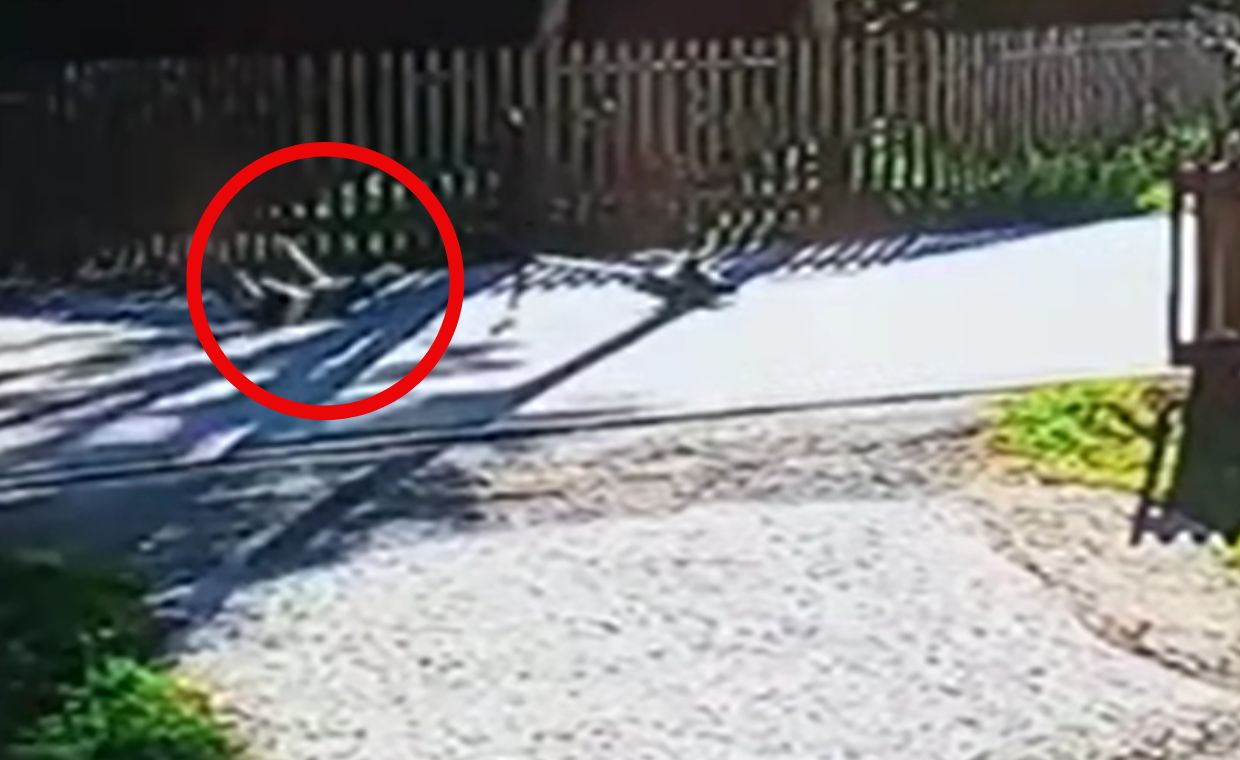 Spadł z hulajnogi i sunął po asfalcie. Nagranie mrozi krew w żyłach