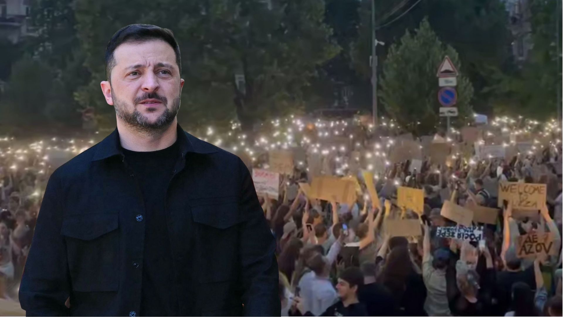 Zełenski znowu tłumaczy, a Ukraińcy szykują wielkie protesty