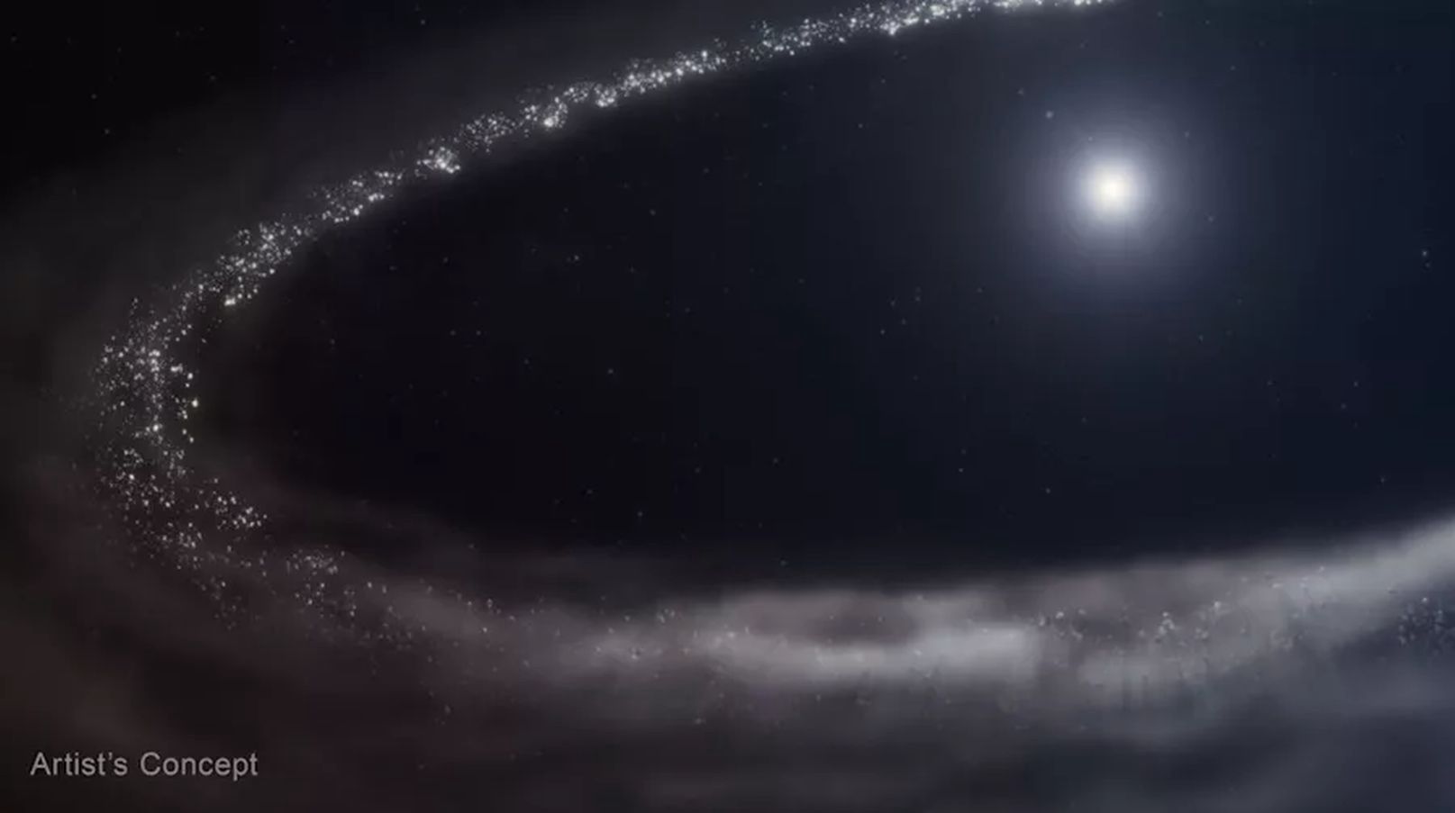 Ciekawe odkrycie. Zamarznięta woda w dysku wokół młodej gwiazdy