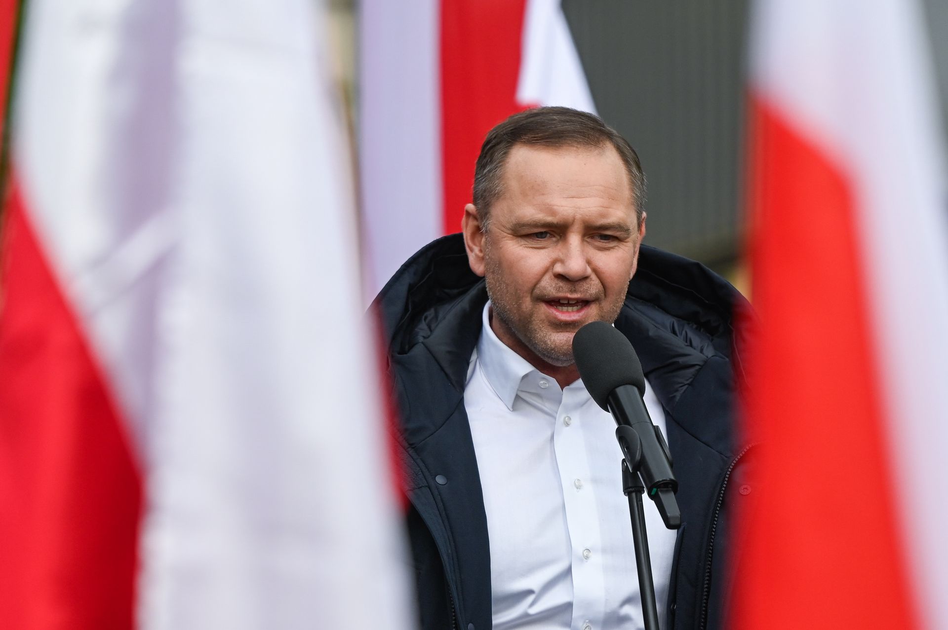 "Muszę wykonać istotny telefon". Nawrocki przerwał wywiad