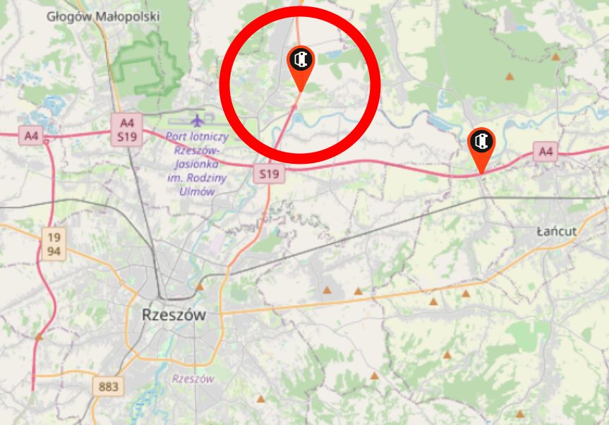 Kraksa dwóch ciężarówek na S19 koło Rzeszowa