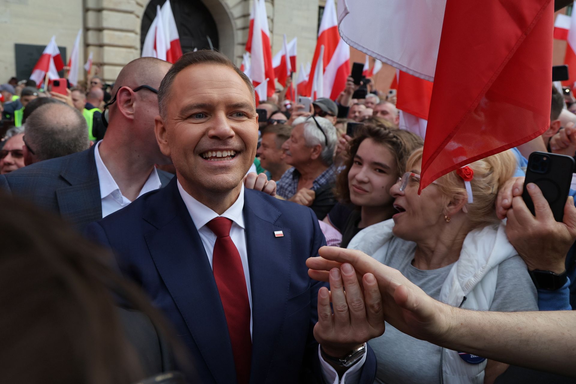 Nawrocki przemówił na marszu. "Mówimy dość mikromanii"