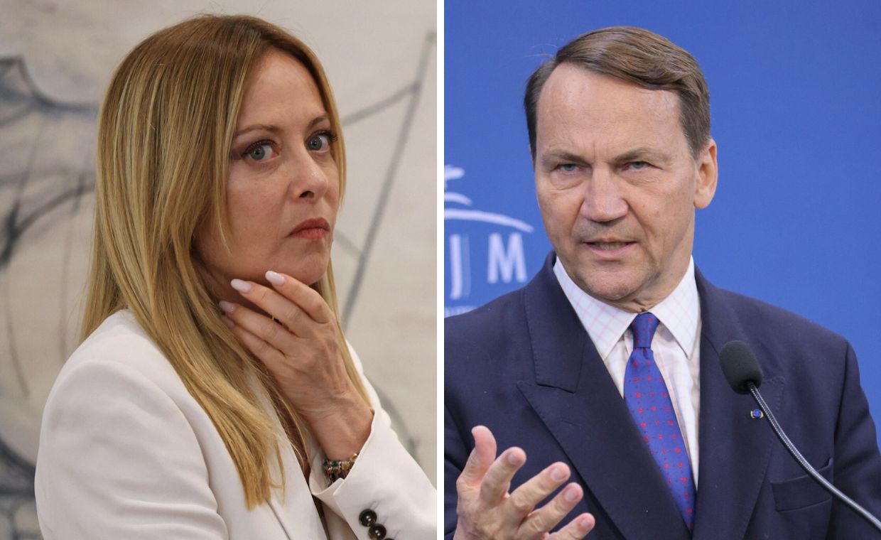 Sikorski zwraca uwagę na słowa Meloni. Zwrócił się do "nacjonalistów"