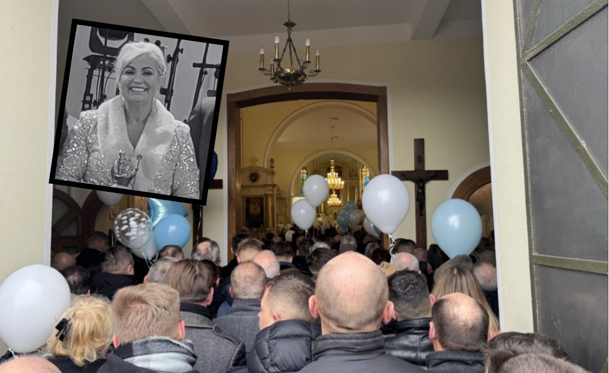 Tłumy na pogrzebie polskiej milionerki. Kościół zapełniły balony
