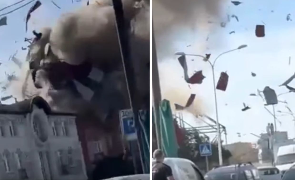 Dron uderzył w uczelnię w Charkowie. Trzy osoby ranne