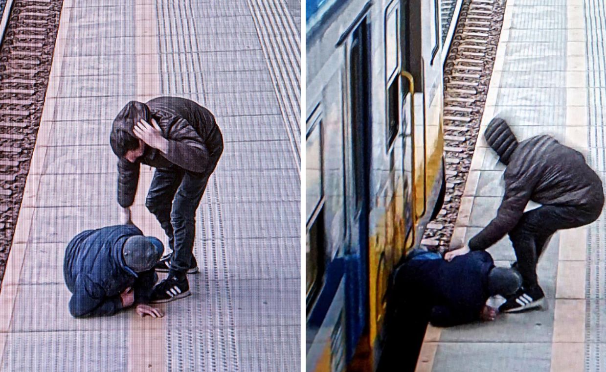 "Może skończyć się dramatem". Uratowali dwie osoby na peronie