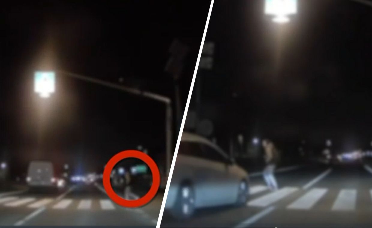 O krok od wypadku. Kierowca ledwo zwolnił, dostał duży mandat