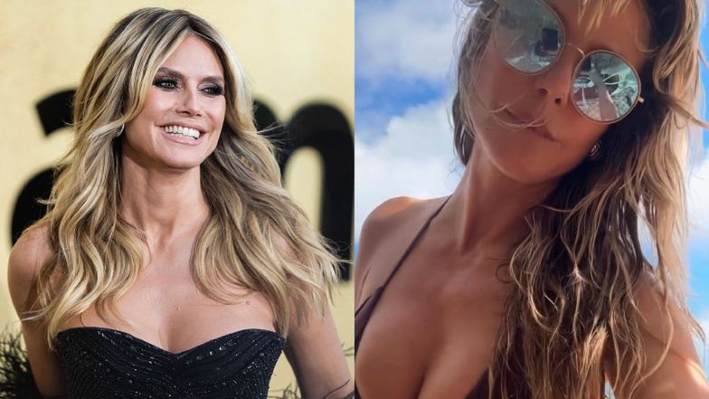 52-letnia Heidi Klum wije się przed obiektywem w samym bikini, a fani się zachwycają: "Ponadczasowe piękno"