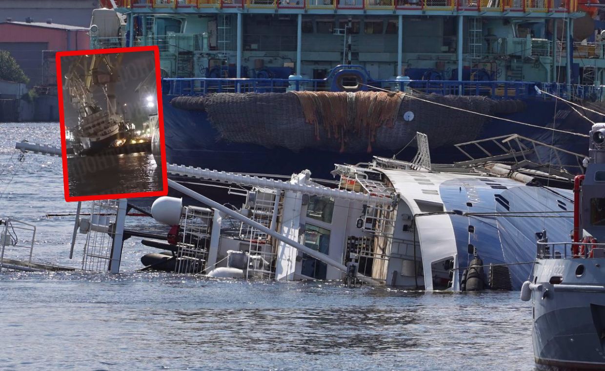 Rosyjski holownik poszedł na dno w porcie. Jest śledztwo